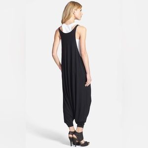 Eileen Fisher Black Harem Jersey Jumpsuit small